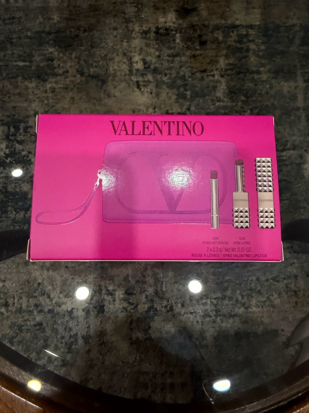 Valentino Spike Valentino Lipstick Set with Hot Pink Case - Picture 4 of 6